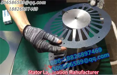 Prototype de piles de rotor et de stratification de stator découpé au laser en Chine
