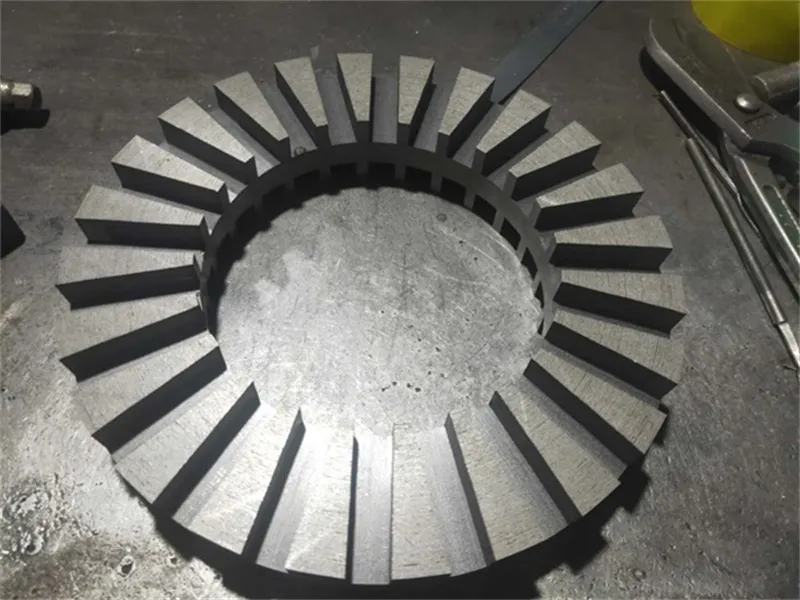 axiale flux stator laminering